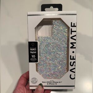 Case-Mate Iridescent Glitter iPhone 13 Case with MagSafe